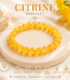 Natural Citrine Bracelet – Golden Crystal for Abundance, Confidence & Positive Energy