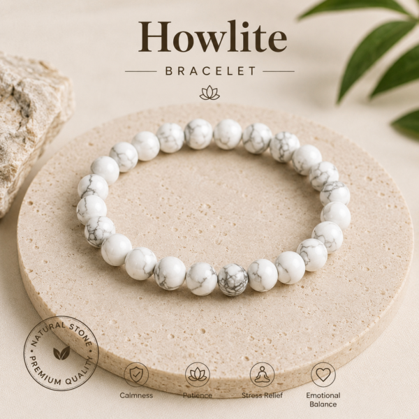 Natural Howlite Bracelet