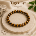 Natural Tiger Eye Bracelet - For Confidence, Focus & Protection