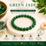 Natural Green Jade Bracelet for Prosperity, Harmony & Good Fortune
