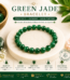 Natural Green Jade Bracelet for Prosperity, Harmony & Good Fortune